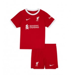Liverpool kläder Barn 2023-24 Hemmatröja Kortärmad (+ korta byxor)
